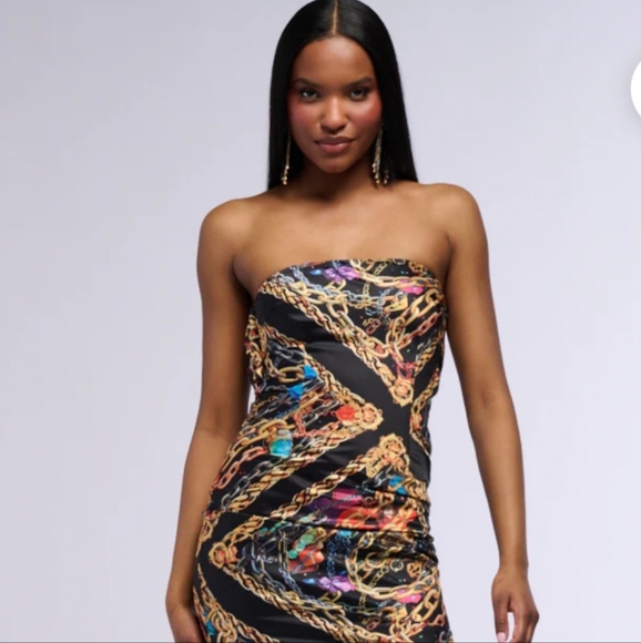 Akira NWT Gorgeous Satin Maxi Dress - Picture 10 of 11